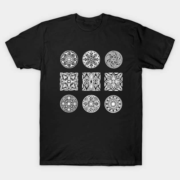 Mini mandalas: Rosewindows - Sunweaver T-Shirt by Sunweaver